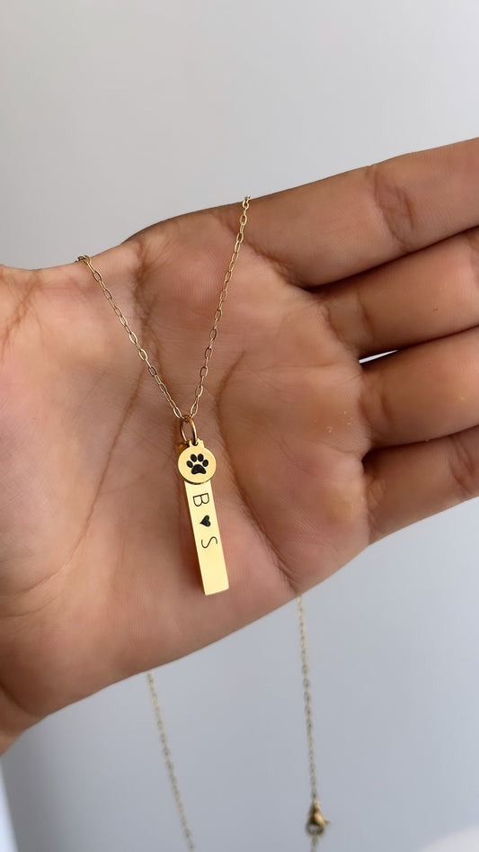 Cadenita personalizada con grabado + 1 dije