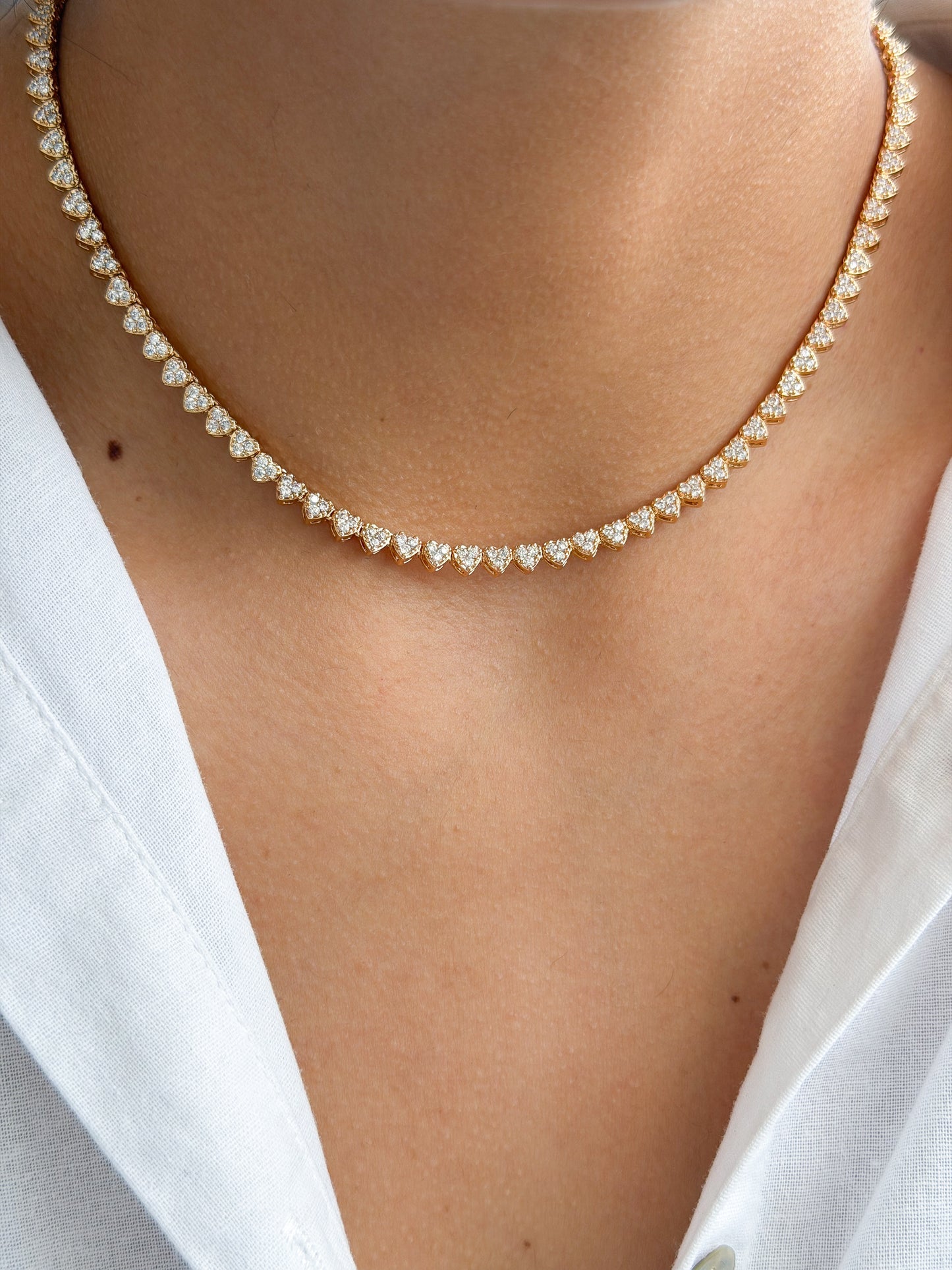 Gargantilla Riviera corazones