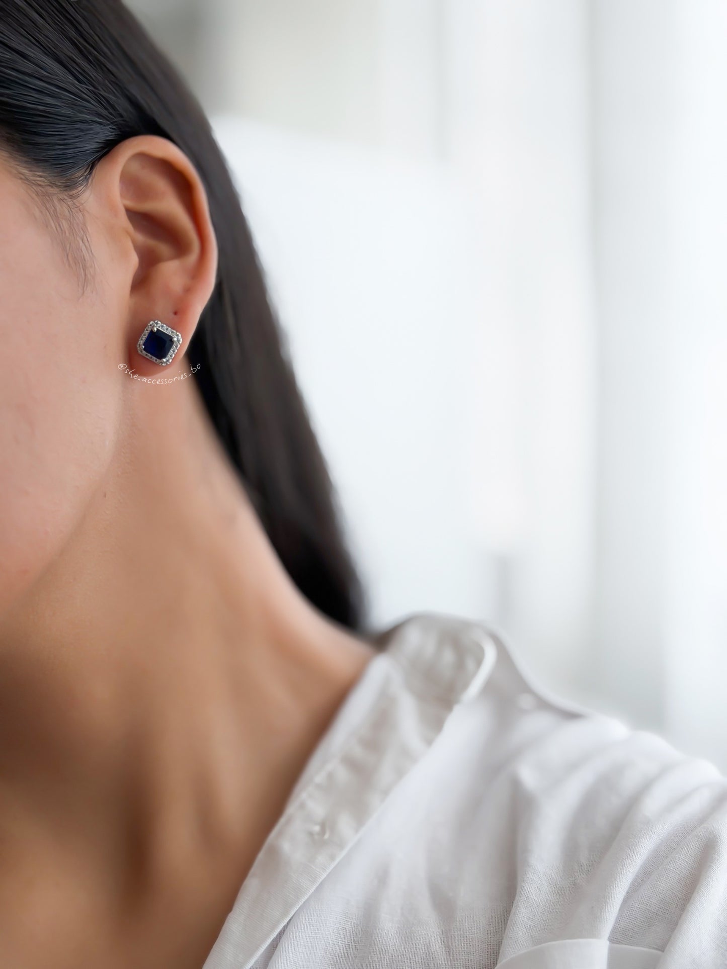 Aretes azul