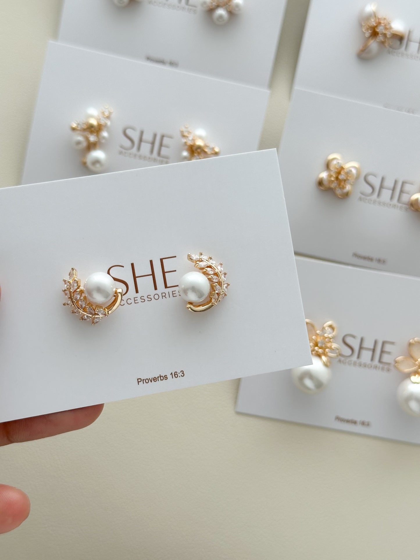 aretes laurel perla