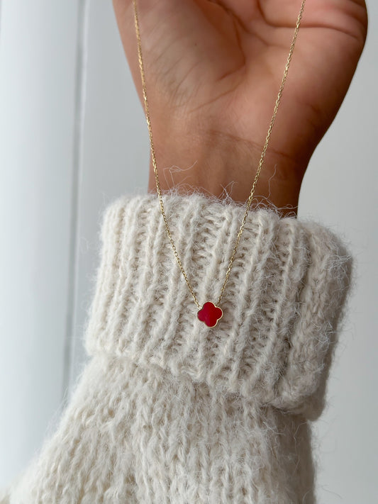 Pulsera van cleef rojo mini