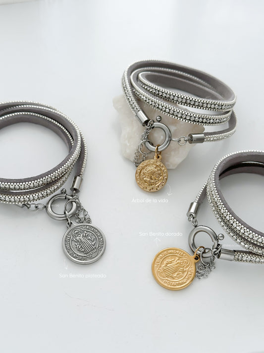 Pulsera triple enrollable C/u