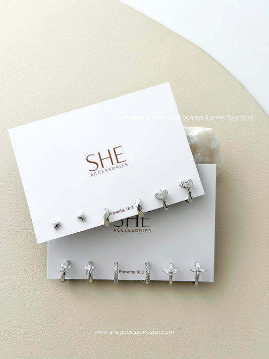 Sets de aretes pueden personalizar